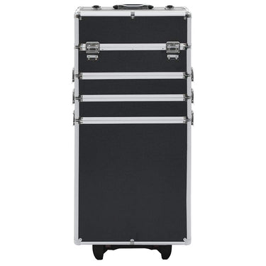 Vidaxl make-up trolley aluminium zwart