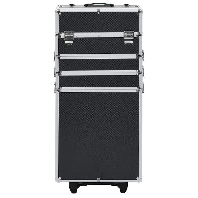Load image into Gallery viewer, Vidaxl make-up trolley aluminium zwart
