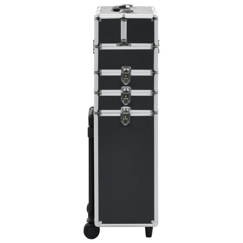 VidaXL Make-up trolley aluminium zwart