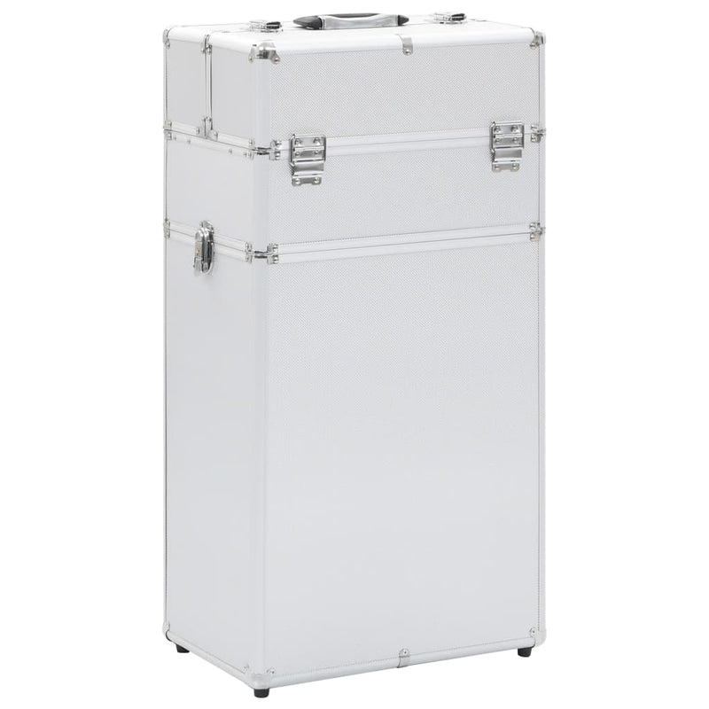 Load image into Gallery viewer, Vidaxl make-up trolley aluminium zilverkleurig
