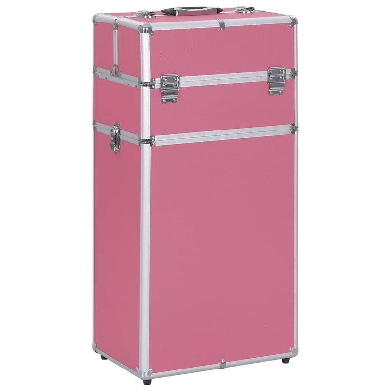 Load image into Gallery viewer, Vidaxl make-up trolley aluminium roze
