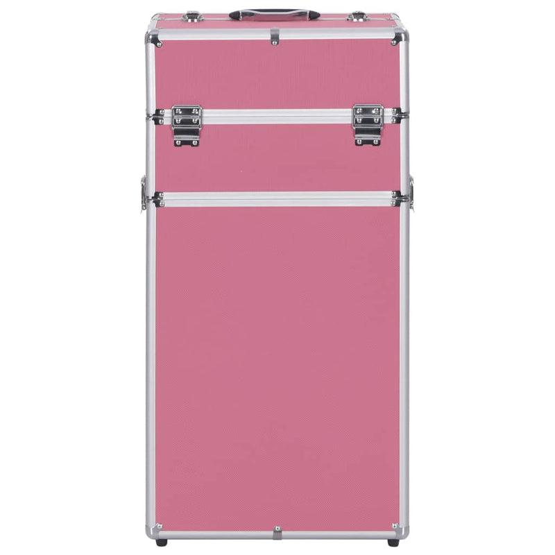 Load image into Gallery viewer, Vidaxl make-up trolley aluminium roze
