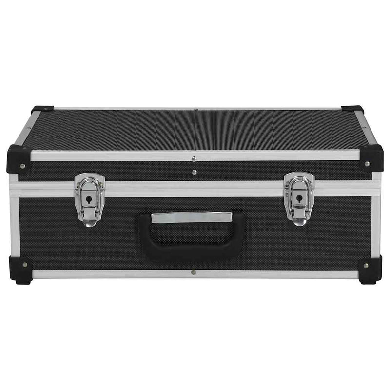 Load image into Gallery viewer, Vidaxl gereedschapskoffer 46x33x16 cm aluminium zwart
