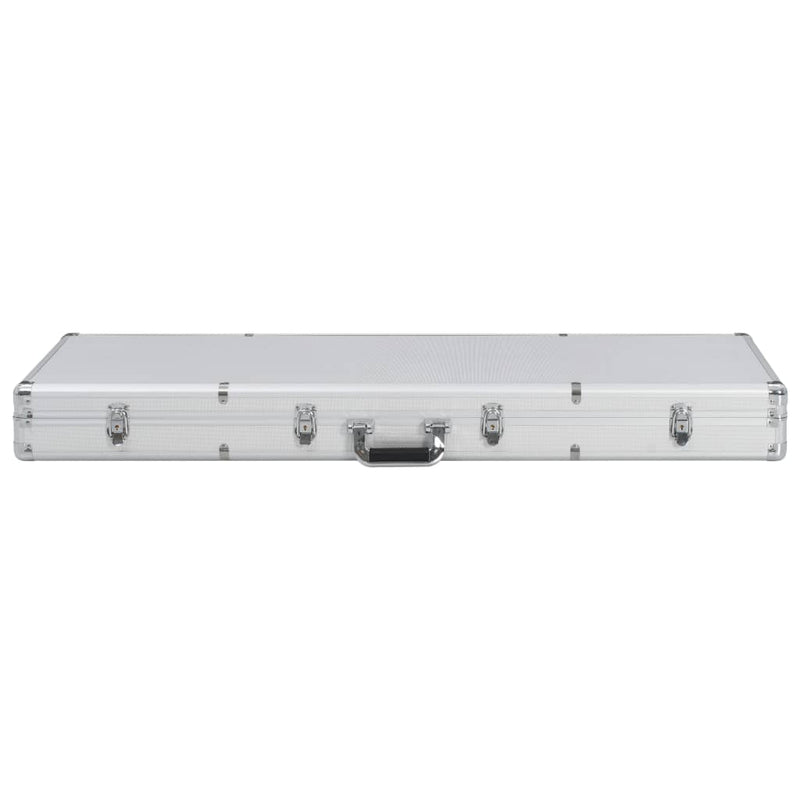 Load image into Gallery viewer, Vidaxl wapenkoffer 118x38x12 aluminium zilverkleurig
