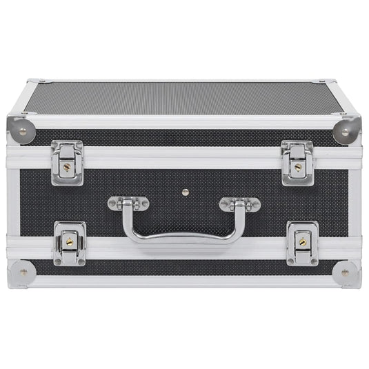 Vidaxl wapenkoffer aluminium abs zwart