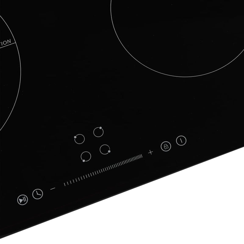 Load image into Gallery viewer, Vidaxl inductiekookplaat met 4 kookzones aanraakbediening 7000 w glas
