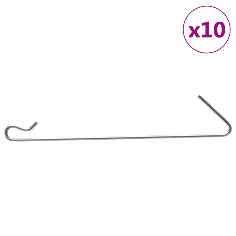 Load image into Gallery viewer, VidaXL Schanskorfhaken 10 st staal
