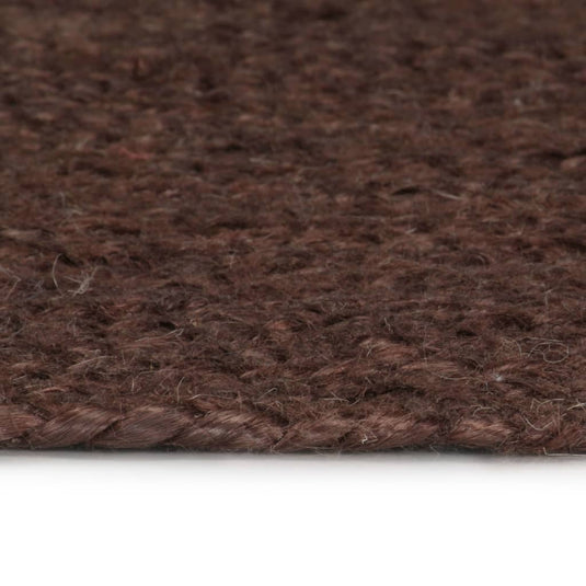 Vidaxl vloerkleed handgemaakt rond 120 cm jute bruin