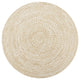 Vidaxl vloerkleed handgemaakt 120 cm jute wit en naturel