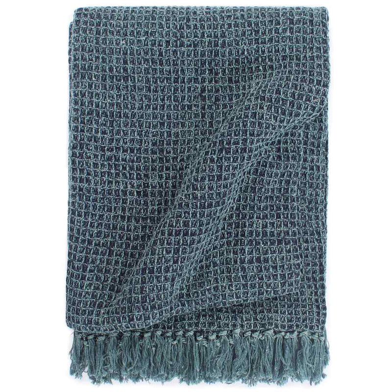 Load image into Gallery viewer, Vidaxl plaid 125x150 cm katoen indigo-blauw
