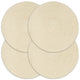 Vidaxl placemats 4 st rond 38 cm katoen natuurlijk