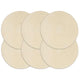 Vidaxl placemats 6 st rond 38 cm katoen natuurlijk