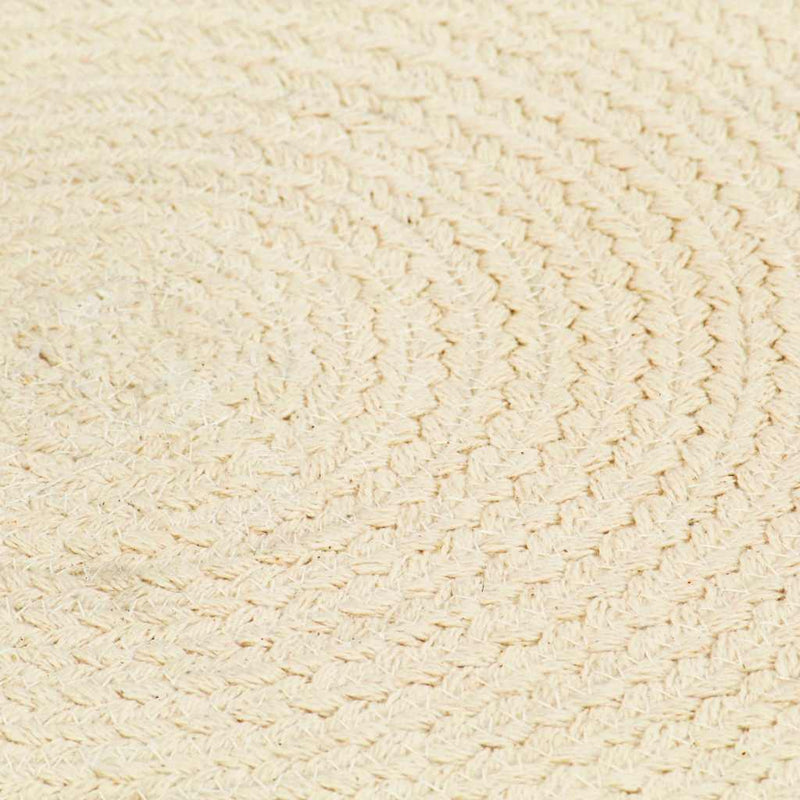 Load image into Gallery viewer, Vidaxl placemats 6 st rond 38 cm katoen natuurlijk
