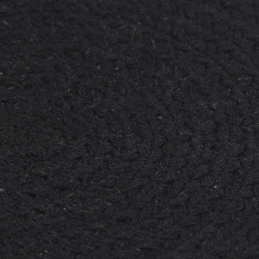 Vidaxl placemats 4 st rond 38 cm katoen effen zwart