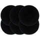 Vidaxl placemats 6 st rond 38 cm katoen effen zwart