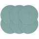 Vidaxl placemats 6 st rond 38 cm katoen effen groen