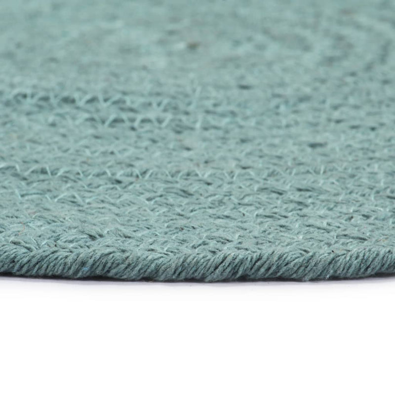 Afbeelding laden in galerijviewer, Vidaxl placemats 6 st rond 38 cm katoen effen groen
