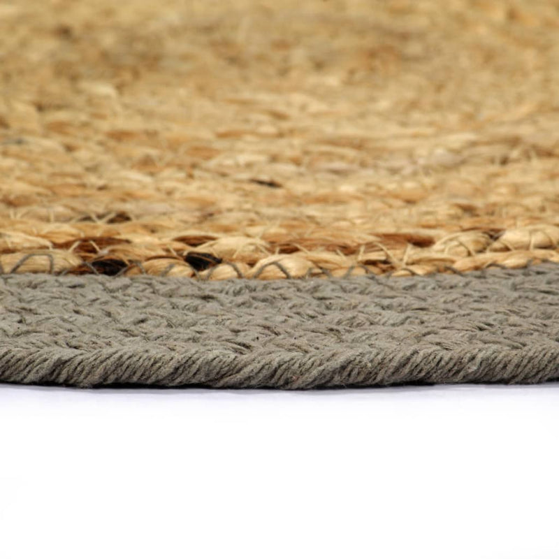 Load image into Gallery viewer, Vidaxl placemats 6 st 38 cm jute en katoen natuurlijk en grijs
