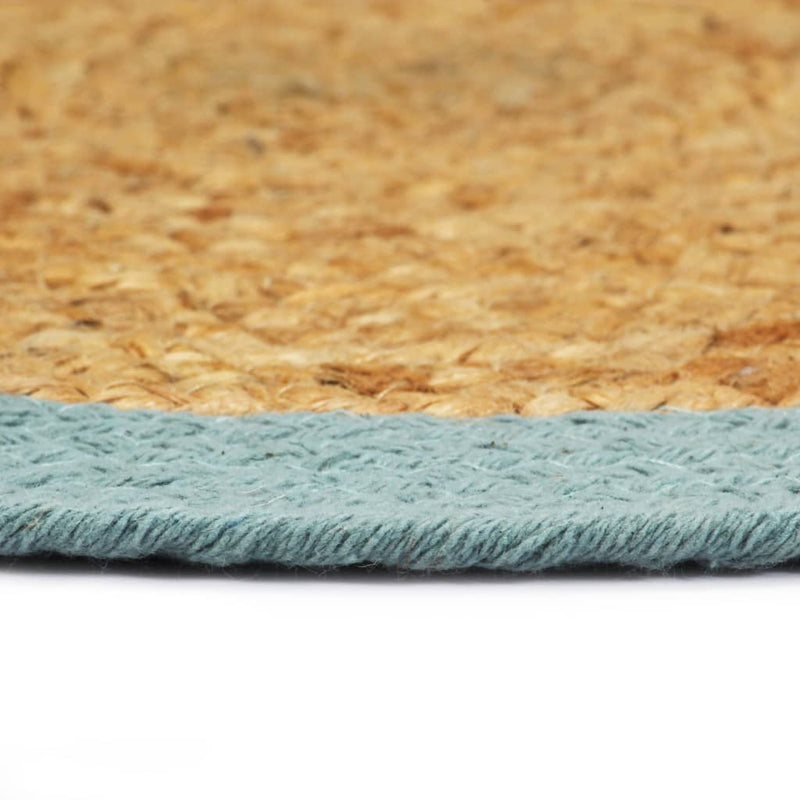 Load image into Gallery viewer, Vidaxl placemats 6 st 38 cm jute en katoen natuurlijk en groen
