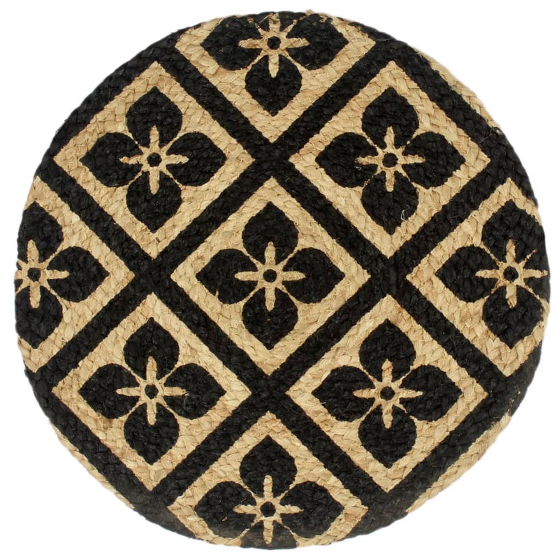 Load image into Gallery viewer, Vidaxl placemats 4 st rond 38 cm jute zwart
