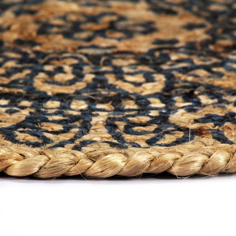 Load image into Gallery viewer, Vidaxl placemats 4 st rond 38 cm jute donkerblauw
