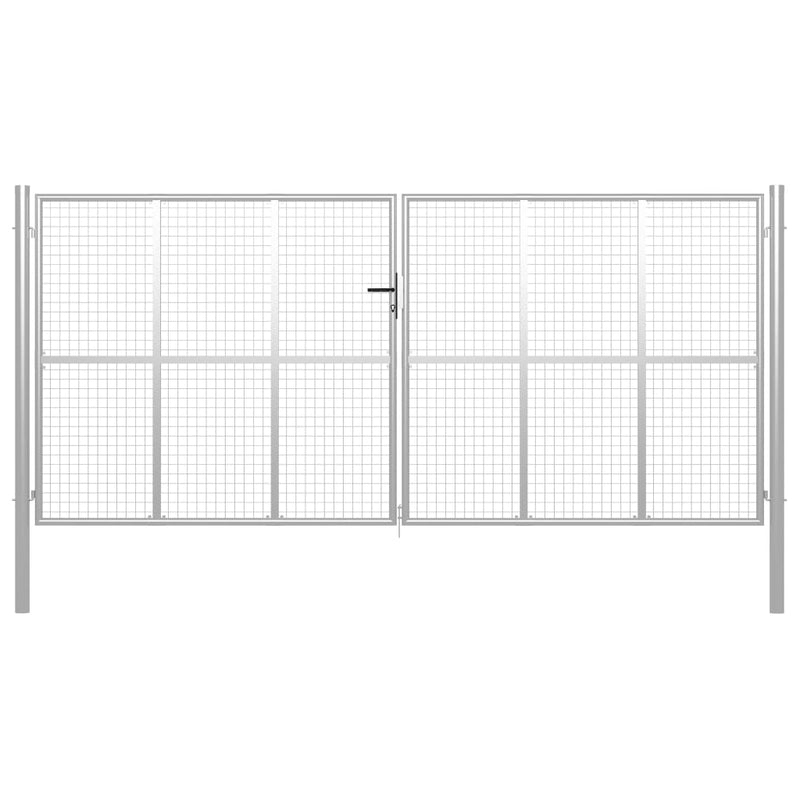 Load image into Gallery viewer, VidaXL Poort 415x225 cm gegalvaniseerd staal zilverkleurig
