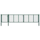 VidaXL Poort 500x75 cm staal groen