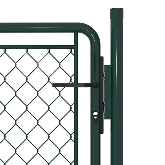 Vidaxl tuinpoort staal 100x100 cm groen