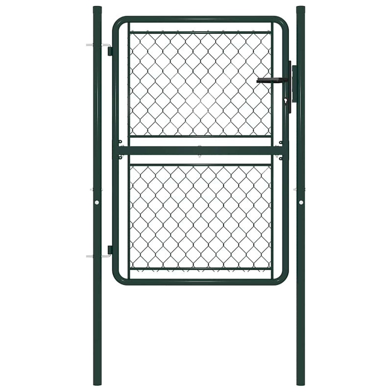 Load image into Gallery viewer, Vidaxl tuinpoort staal 100x125 cm groen

