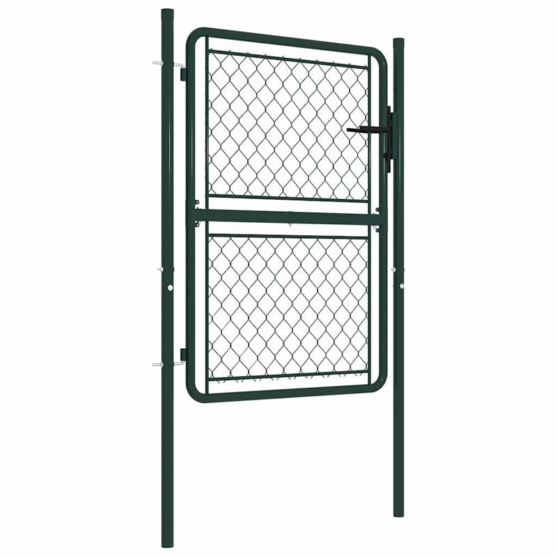 Load image into Gallery viewer, Vidaxl tuinpoort staal 100x125 cm groen
