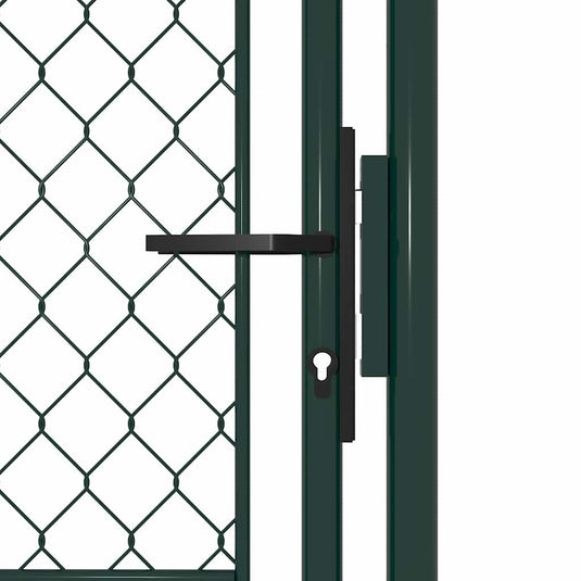 Vidaxl tuinpoort staal 100x125 cm groen