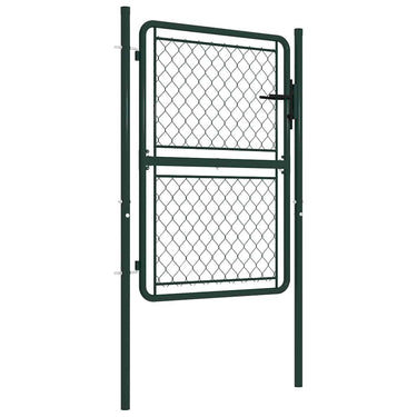 Vidaxl tuinpoort staal 100x150 cm groen