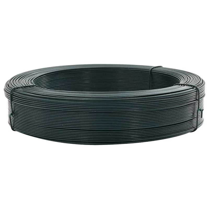 Load image into Gallery viewer, Vidaxl hekbinddraad 250 m 2,3 3,8 mm staal zwartachtig groen
