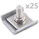 Vidaxl rastermatverbinding 25 sets antraciet