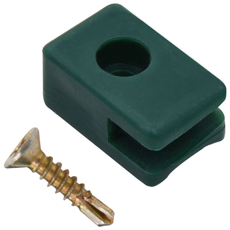 Load image into Gallery viewer, Vidaxl spandraadhouder met schroef 100 sets groen
