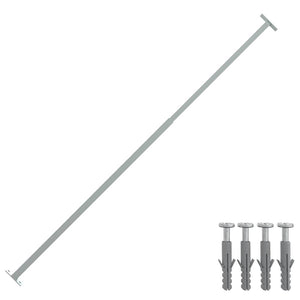 Vidaxl barrièrestang verstelbaar 710-1200 mm
