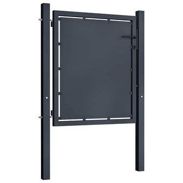 Vidaxl tuinpoort staal 100x75 cm antraciet