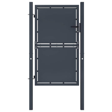 Vidaxl tuinpoort staal 100x125 cm antraciet