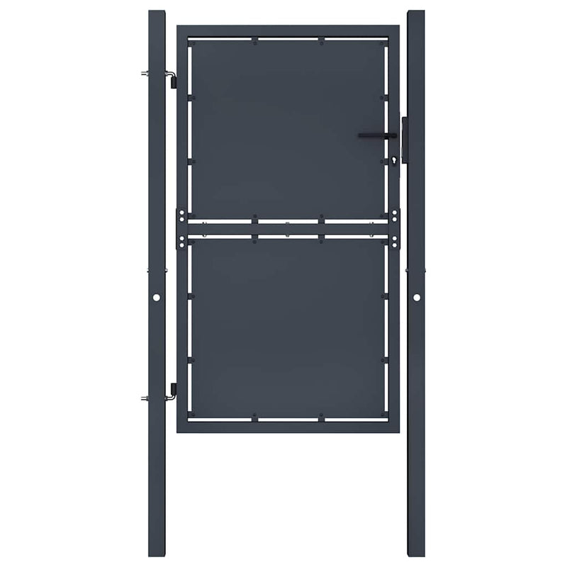 Load image into Gallery viewer, Vidaxl tuinpoort staal 100x125 cm antraciet
