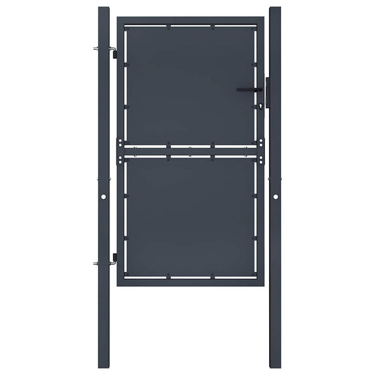 Vidaxl tuinpoort staal 100x125 cm antraciet