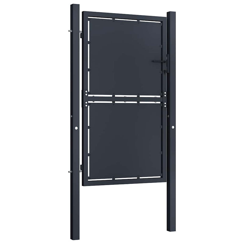 Load image into Gallery viewer, Vidaxl tuinpoort staal 100x125 cm antraciet
