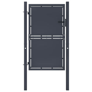 VidaXL Poort 100x175 cm staal antraciet