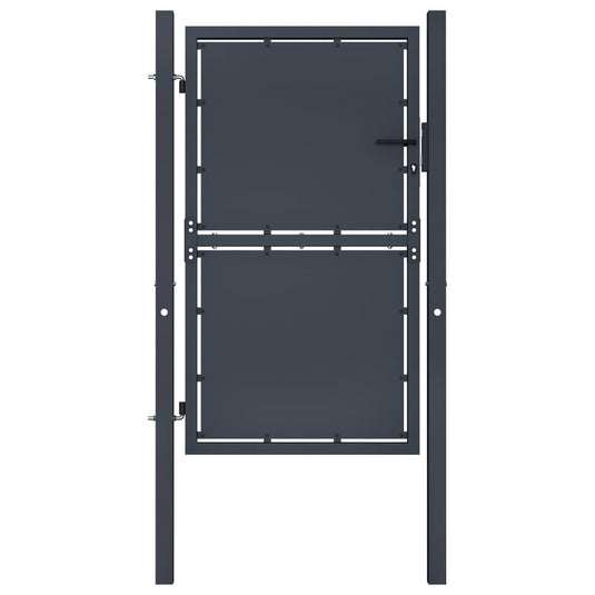 VidaXL Poort 100x200 cm staal antraciet