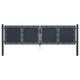 VidaXL Poort 300x75 cm staal antraciet