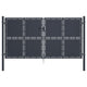 VidaXL Poort 300x150 cm staal antraciet