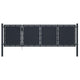 VidaXL Poort 350x75 cm staal antraciet