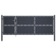 VidaXL Poort 350x125 cm staal antraciet