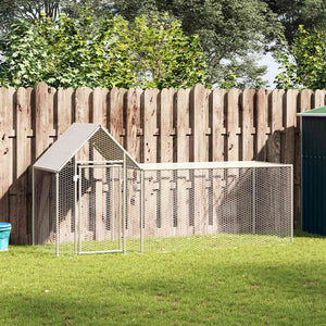Vidaxl kippenren 3x1x1,5 m gegalvaniseerd staal