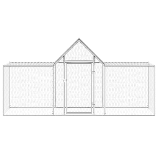 Vidaxl kippenren 3x1x1,5 m gegalvaniseerd staal
