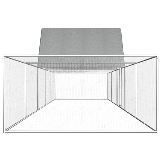 VidaXL Kippenren 10x2x2 m gegalvaniseerd staal